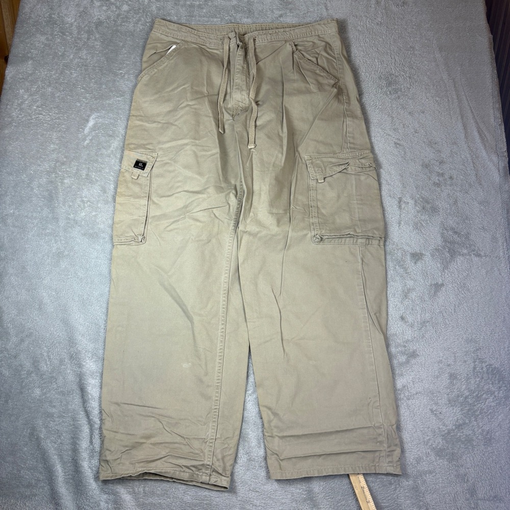 Levi's Cargo Pants Men XL (Fits 38x30) L2 Khakis Loose Wide Leg Tan Khaki - Picture 1 of 11